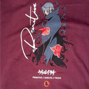 Itachi Naruto Primitive Hoodie Sz Large NWOT